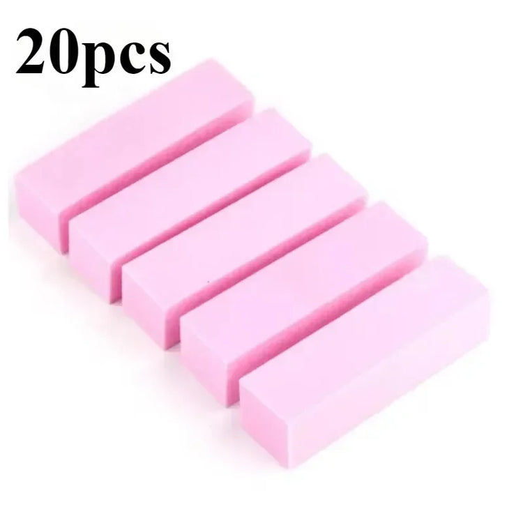 5/10/15/20Pcs Nail Buffer Professional Nail File Polisher Block Manicure Pedicure Files Sanding Polishing Sponge Nail Art tools 2028