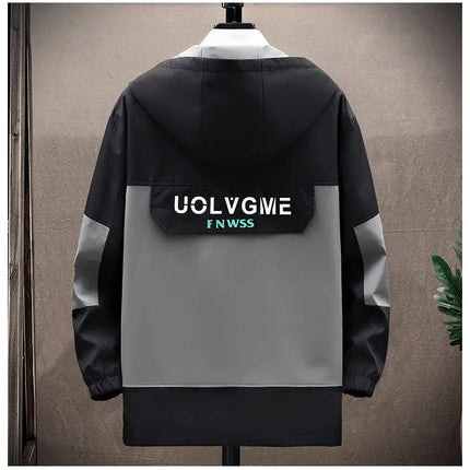 Autumn new style Fashion Trend Hooded Jacket spring Men's Casual Comfort Fleece High Quality Coat male full size M-4XL