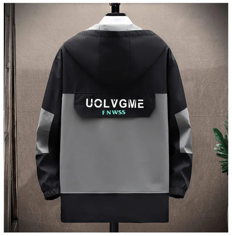 Autumn new style Fashion Trend Hooded Jacket spring Men's Casual Comfort Fleece High Quality Coat male full size M-4XL