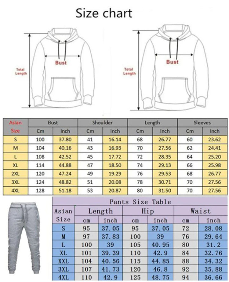 2025 Spring And Autumn Man's Funny Gun Noveske Logo Print High Street Fashion Gradient Color Hoodies+Leisure Sports Pants Suits PlatiNum
