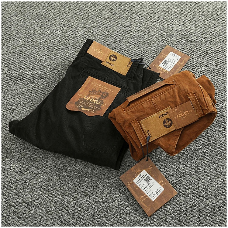 Spring And Autumn New American Retro 100% Cotton Multi-pocketed Washed Old Straight Casual Pants Loose Fashion Cargo Trousers
