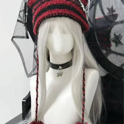 Cute Snow Leopard Ear Warmer for Ladies Chic Outdoor Windproof Ear Protection Hats Fluffy Warm Ear Caps Autumn Winter Head Hat