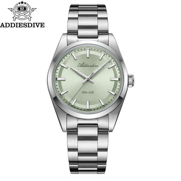 ADDIESDIVE Hot Sale 36mm Watch For Men Quartz AR Coating Dome Glass Luminous 100m Waterproof Reloj Hombre Quartz Watches AD2066