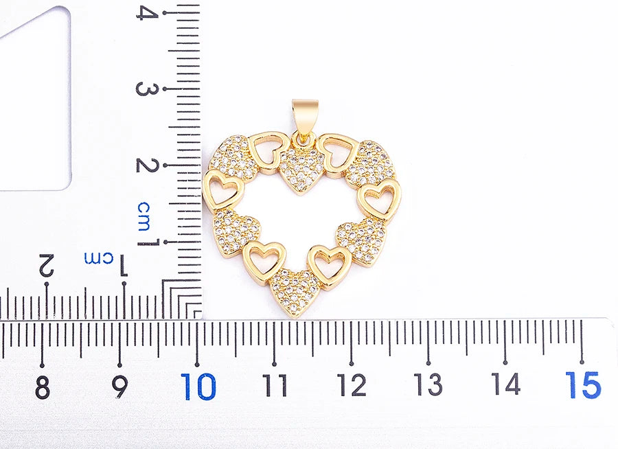 Nidin Collana con ciondolo a forma di cuore romantico per donna Girocollo con catene lunghe Collo placcato oro Collare per amanti Regalo Gioielli per feste Boho