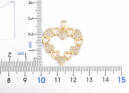 Nidin Collana con ciondolo a forma di cuore romantico per donna Girocollo con catene lunghe Collo placcato oro Collare per amanti Regalo Gioielli per feste Boho