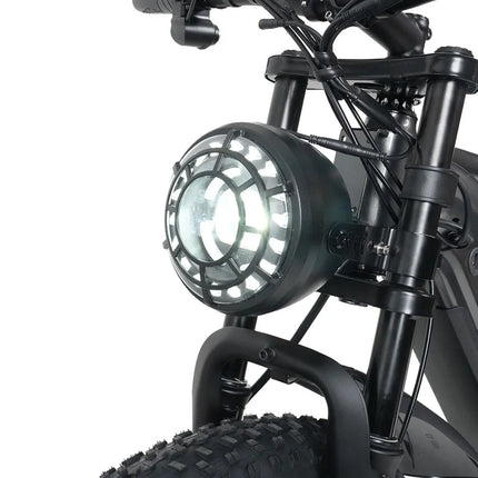 Bici Elettrica Fuoristrada C01, E-bike da Montagna 26'', Doppio Motore, Potenza di Picco 3000W, Batteria al Litio Rimovibile 48V 20Ah, Doppia Sospensione, Velocità Massima 60-63km/h