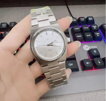Orologio da Polso Serie PRX con Cinturino in Acciaio, Modello Super Player, per Uomo e Donna, con Calendario, Stile Semplice e alla Moda, Regalo di Compleanno, Idea Regalo per Lui e per Lei