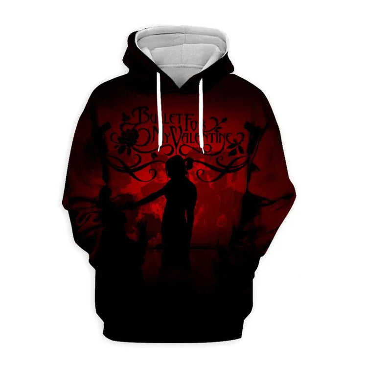 Bullet For My Valentine Rock Band 3D Print Hoodies Men Women Oversized Sweatshirts Hoodie Male Pullovers Tracksuits Man Clothing