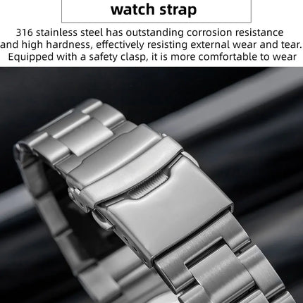 ADDIESDIVE 41MM Watch Men's AD2510 200m Waterproof Outdoor Sports Watch  Luminous Quartz Watch Relogios Masculino 316L Steel