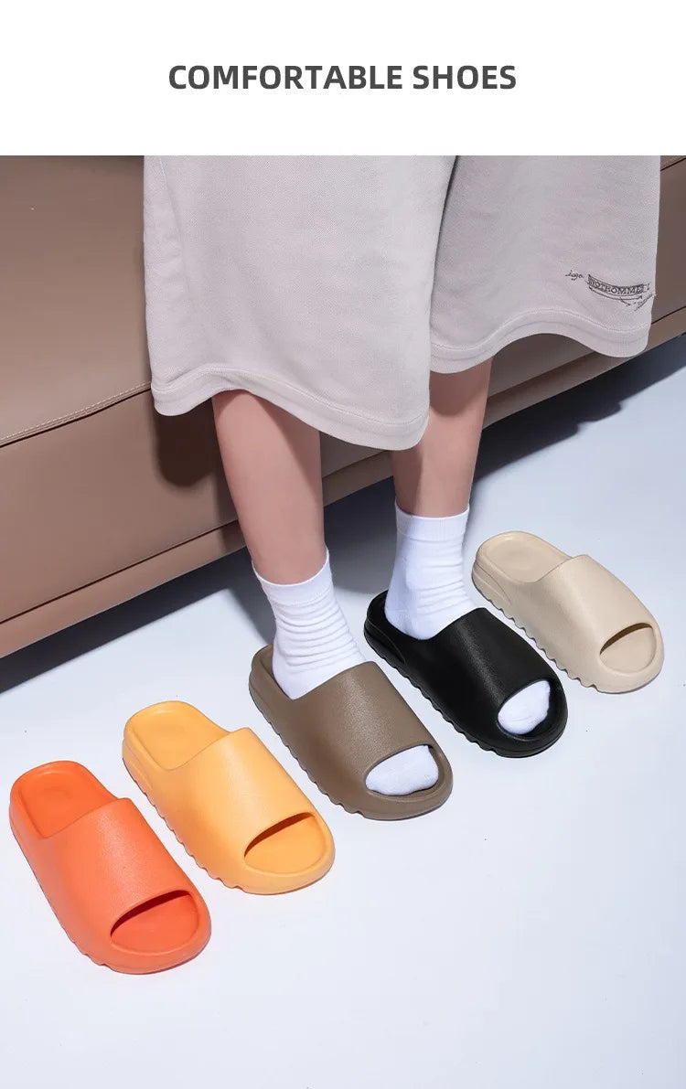 Women Men Slippers Fashion EVA Slides 2025 Summers Outdoor Beach Sandals Women Casual Shoes Man Flip-flops Men's Sandal
