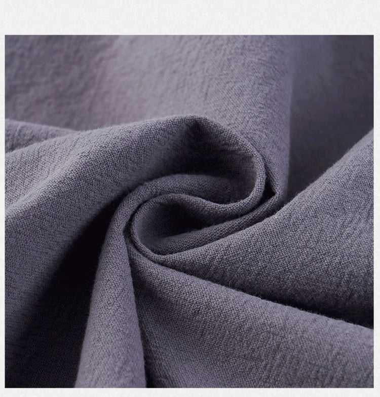Camicie da uomo tradizionali Camicie da uomo in cotone e lino retrò stile cinese Camicette casual da uomo Kung Fu Tai Chi Tang da meditazione Zen