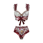 Costume da bagno vintage da donna sexy, bikini o intero, con stampa peonia, scollo a V, push-up, modellante, per la spiaggia platinumshop