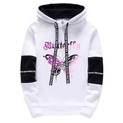 Letter Print Hoodie for Woman High Grade Y2K Korean Style Hooded Long Sleeve Sweatshirt Urban Fashion Loose Coat