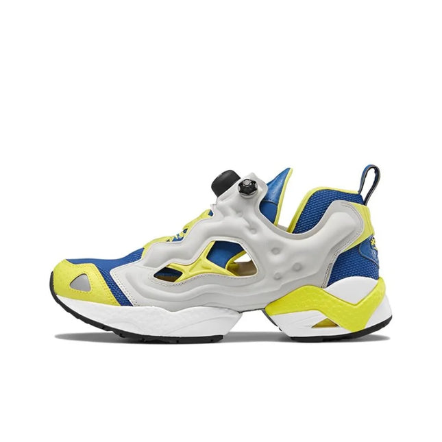 Reebok Instapump Fury Running Shoes Unisex Low Top Blue Yellow Gray GZ9432