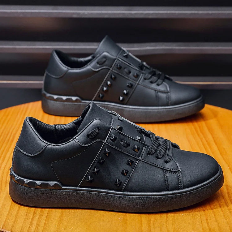 Spring Autumn New Men's White Shoes Trendy Fashion Youth Flat Board Shoes Men's Single Shoes
