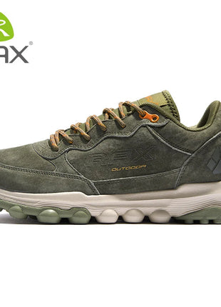 RAX Running Shoes Men&Women Outdoor Sport Shoes Breathable Lightweight Sneakers Air Mesh Upper Anti-slip Natural Rubber Outsole PlatiNum