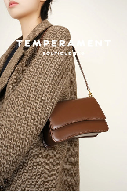 YANATARI underarm cowhide Genuine leather handbags women vintage shoulder bag female luxury bags womens high quality 2025