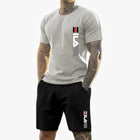 Uomo 2025 estate nuova tuta sportiva casual T-shirt a maniche corte da uomo traspirante all'aperto + pantaloncini da allenamento set da due pezzi platinumshop