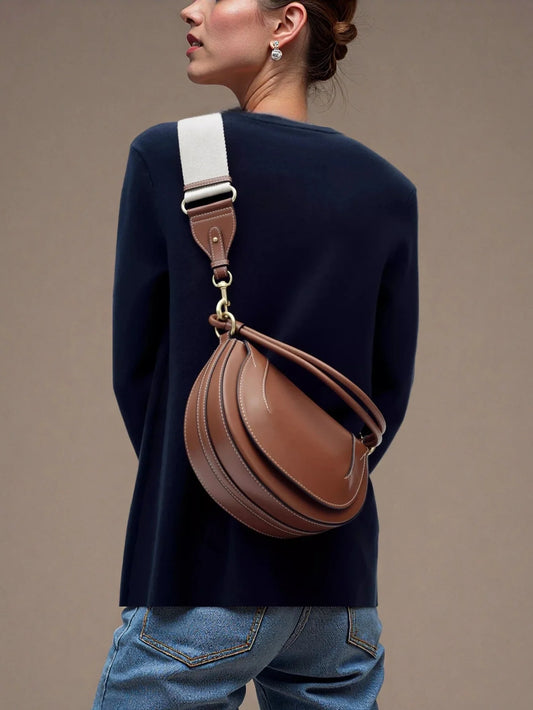 Borsa da sella borsa da sella moda donna borsa commerciale a tracolla 2025 autunno inverno nuovo colore cammello rosso scuro nero