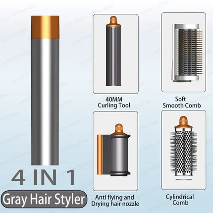 6 in 1 Professional Hot Air Styler Negative Ion Multi Hair Styler Set for Auto Curling Hair Styling Tools Best Gift for Women