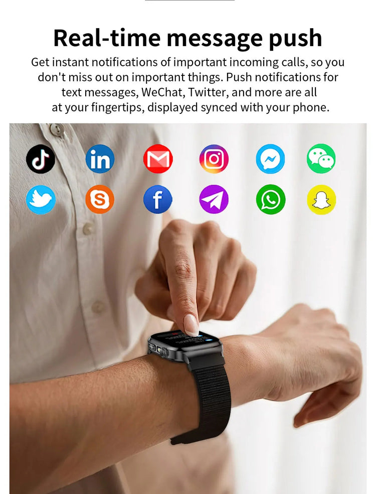 2026 Nuovo Misurazione Accurata Salute Smart Watch ECG + PPG Acido Urico Pressione Sanguigna Lipidi Nel Sangue Chiamata BT Smartwatch Per Le Donne Degli Uomini platinumshop