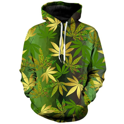 Leaf Graphic Leaves 3D Print Hoodies Men Women Casual Fashion Hooded Sweatshirts Hoodie Tracksuits Pullovers Tops Man Clothing