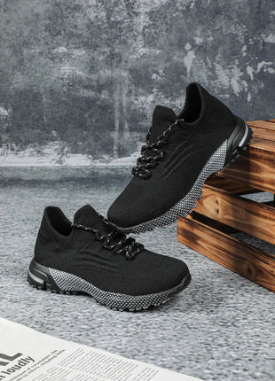 Breathable Socks Shoes Women Lightweight Knitted Casual Sneakers Non-slip Walking Footwear Outdoor Jogging Fitness Sports PlatiNum