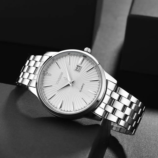 Orologi da cocktail da uomo Orologio al quarzo da uomo d'affari di moda di lusso di marca Orologio sportivo da uomo in acciaio pieno impermeabile Orologio nero Relogio Masculino platinumshop