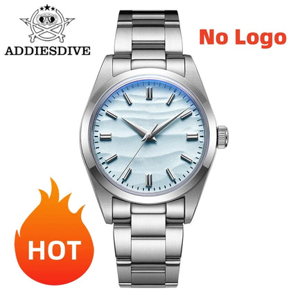 ADDIESDIVE 2030 36mm Men's Fashion Watch 10Bar Diver Bubble Mirror Glass 316L Stainless Steel Quartz Watches Relogio Masculino