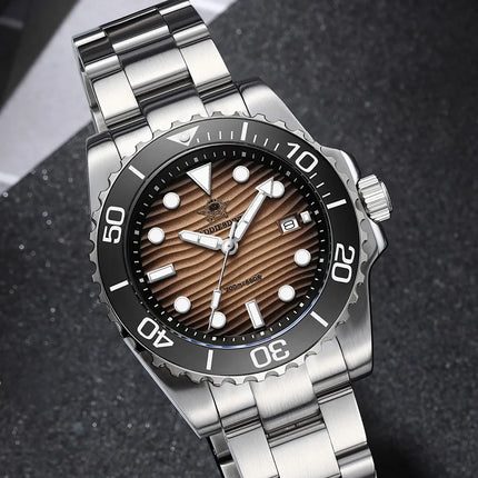 ADDIESDIVE Luxury Men's Quartz Watch Japan 2115 Stainless Steel Diving Luminous Watches 200m Waterproof High-End Wristwatch New