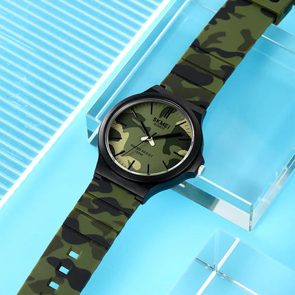 SKMEI Top Brand Casual Quartz Wristwatches Mens New Simple TPU Strap 3Bar Waterproof Watches For Male Time Clock Reloj Hombre
