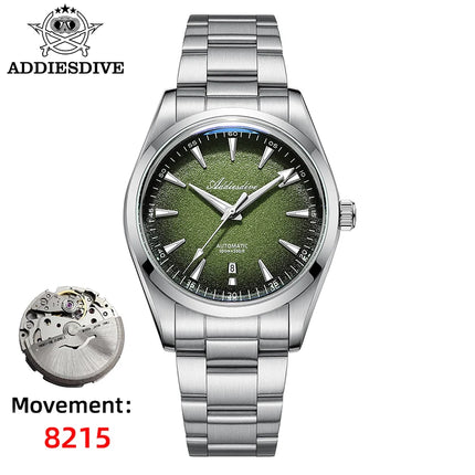 ADDIESDIVE Mechanical Men's Watch Classic Luxury Watch Super Bright Bubble Glass 100M Waterproof Men's Watch Gift