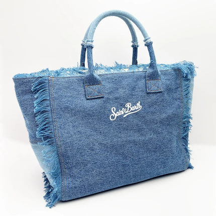 trendy brand denim embroidered shoulder bag, high-end elegant crossbody bag, luxurious handbag, new fashionable women's han PlatiNum