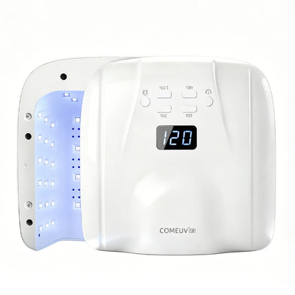 2 IN 1 UV LED Nail Dryer Auto Sensor 78 LEDs Dual Port Fast Curing Nail Light for Single Finger Toe Full Hand Manicure Pedicure