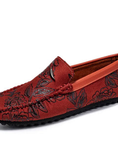Scarpe da uomo in pelle rosa Designer di lusso Mocassini da uomo casual Mocassini da uomo Traspirante Slip On Flats Guida Zapatillas Hombre