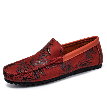 Scarpe da uomo in pelle rosa Designer di lusso Mocassini da uomo casual Mocassini da uomo Traspirante Slip On Flats Guida Zapatillas Hombre