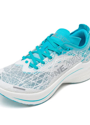 Scarpe da Corsa ONEMIX per Uomo con Piastra in Carbonio, Assorbimento degli Urti, Tecnologia Ultra-Leggera e Reattiva, Sneakers per Sport all'Aperto PlatiNum