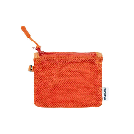 Travel Makeup Storage Bags New Mesh Coin Purse Simple Portable Mini Bag Multi-purpose Square Bag Double-layer Zipper Card Holder PlatiNum
