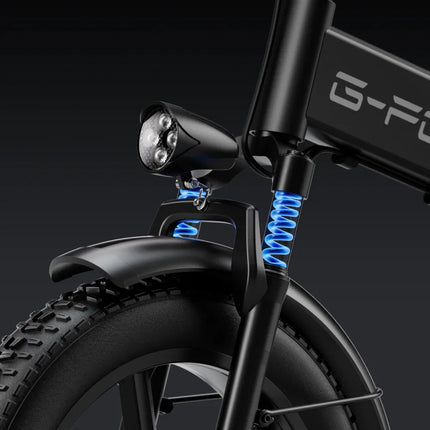 Bicicletta Elettrica Pieghevole G-FORCE RC per Adulti, Motore 750W, Batteria 48V 15AH, Pneumatici Fat da 20 Pollici, Bici Elettrica Urbana