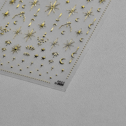 Thin and Tough Nail Stickers 3D Dark Gothic Impression Self Adhesive Nail Art Stickers European Letter Nail Decorations Stickers