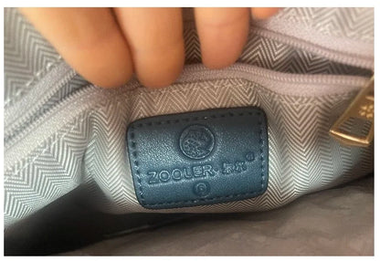 ZOOLER Full Genuine Leather Shoulder Bags Tote Bags Luxury Women Trendy Handbag Totally Skin Fashion Top Handle Purses #WG385