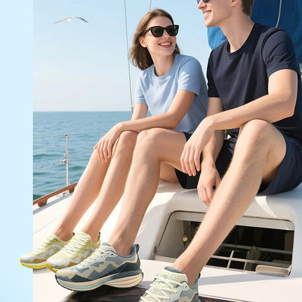ONEMIX Scarpe da corsa per donna Estate Low-top Ammortizzazione antiscivolo Comode sneakers traspiranti Scarpe leggere elastiche morbide PlatiNum