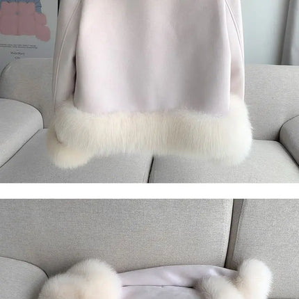 2026 Winter New Faux Fur Jacket Women's Overcoat Fashion Loose Thickened Warm Parker Coat Women's Down Jacket Outwear Casaco
