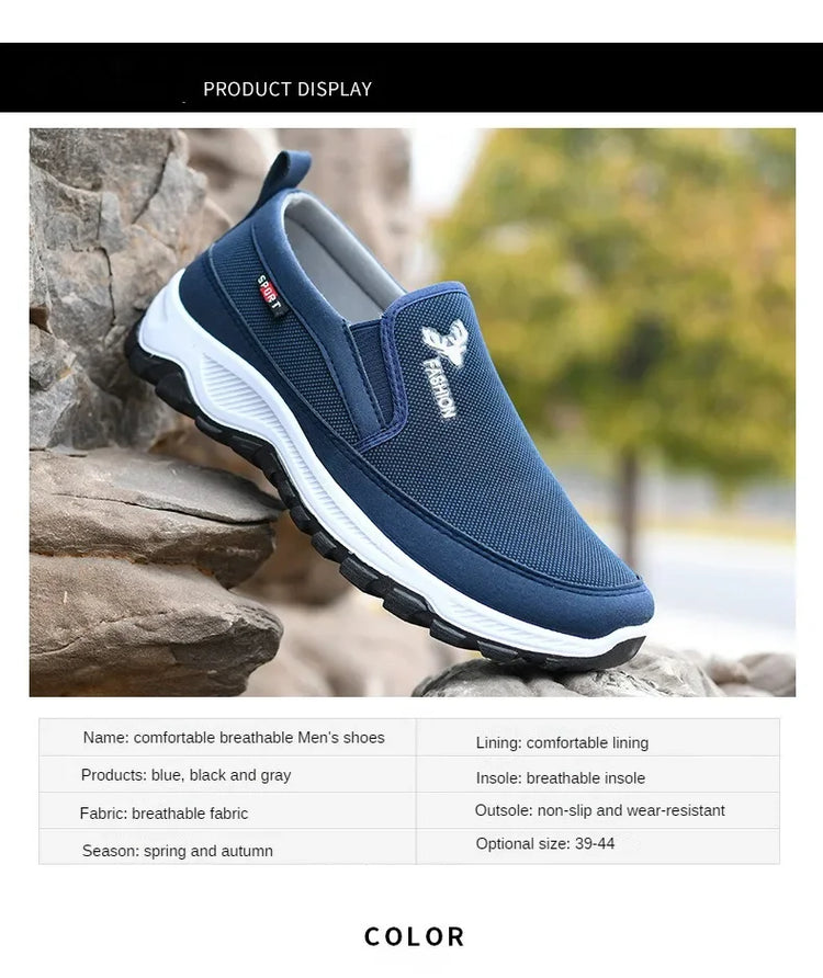 Scarpe da ginnastica da trekking da uomo, scarpe da ginnastica da viaggio ortopediche traspiranti, comode per attività all'aperto, escursioni, passeggiate