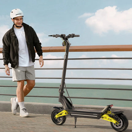 Monopattino Elettrico OOTD S10 10 Pollici con Bluetooth e APP, 1400W 48V 20AH, Velocità Massima 55 KM/H, Autonomia 70km, Monopattino Leggero con Doppia Sospensione