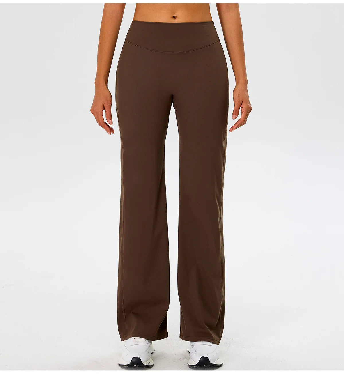 Women High Waist Wide Leg Pants Leggings Tights Fitness Bell-bottoms Yoga Elastic Leggings Push Up Gym Workout Flared Pants