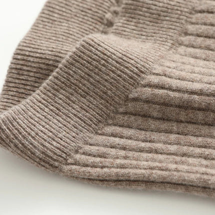 100% Merino Wool Striped Leggings Women's Winter Warm Knitted Tights Solid Color Women's Trousers PlatiNum