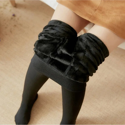 Addensare collant termici Leggings Donna Inverno Pile Velluto Calze termiche Vita alta Elastico Sottile Sexy