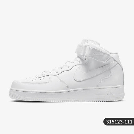 Nike Authentic AIR FORCE 1 MID'07 AF1 Air Force One Men's Sneakers 315123-111