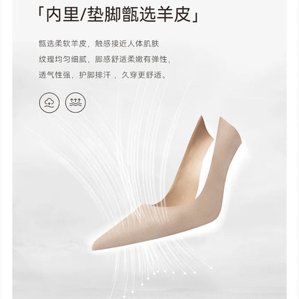 2025 Spring New Leopard Pattern Pointed French Luxury Small Comfortable Thin Heel Versatile High Heel Sandals for Women PlatiNum